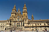 Cattedrale di Santiago di Compostela, Galizia Spagna - Facciata dell'Obradorio.